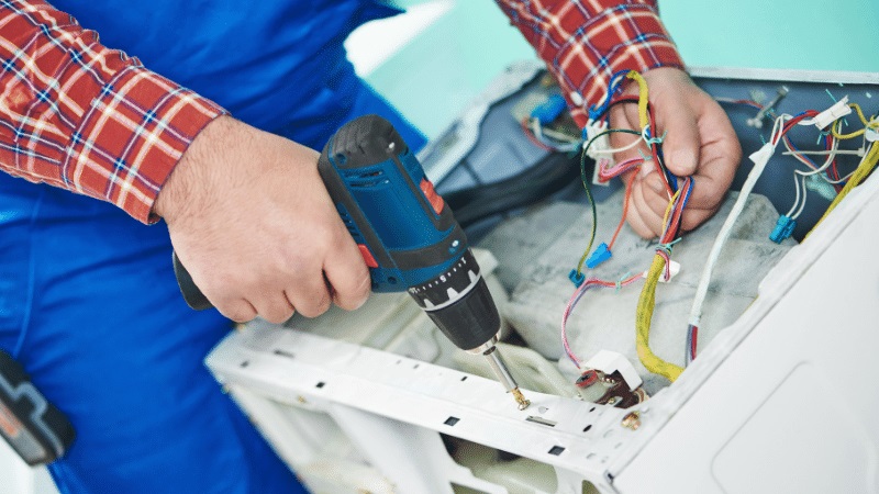 Çamlıdere Şenocak Şenocak çamaşır makinesi kart tamiri – Su almama arızası orijinal parça ile giderildi. - Teknik servis örneği